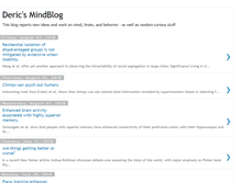 Tablet Screenshot of mindblog.dericbownds.net